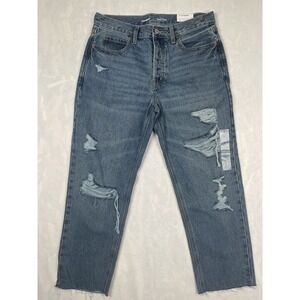 Old Navy Womens Jeans Size 8 High Rise Slouchy Straight Secret Slim Pockets​